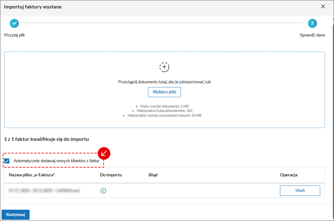 Schermata scelta anno fiscale